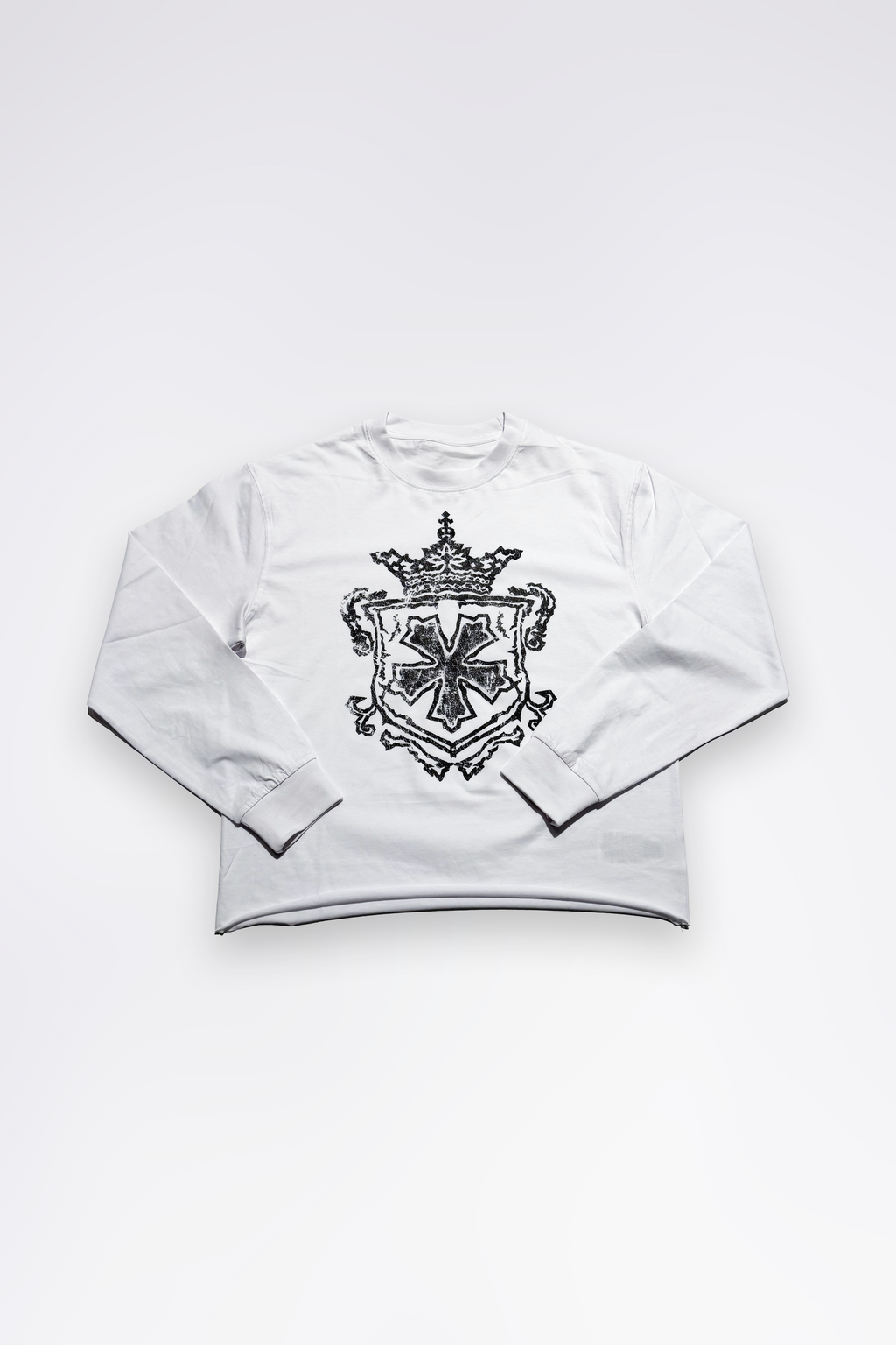 LVTK SHIELD LONGSLEEVE WHITE TEE